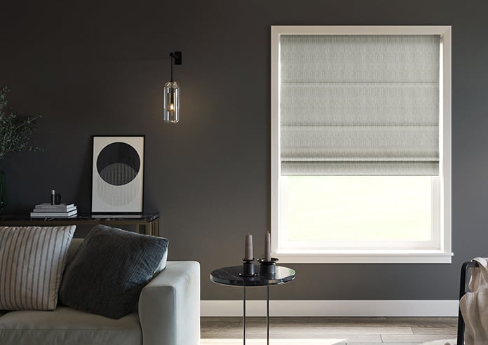 Braemar, Echoed Blue - Motorised Roman Blind - Image 3
